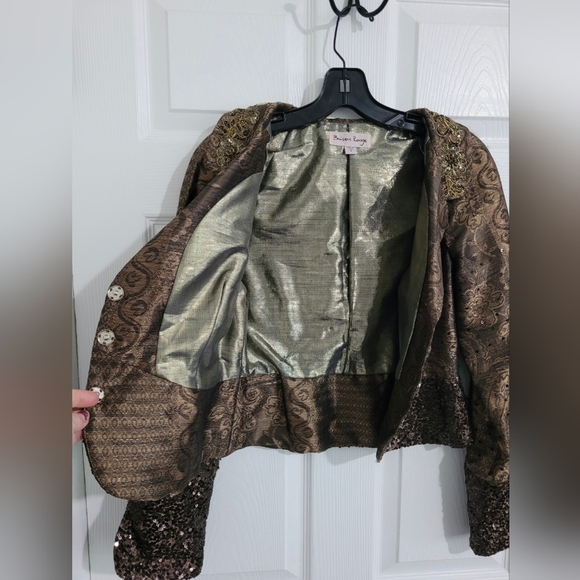 Baisers Rouge Elegant Blazer Jacket Women's Size S(6) Formal Decorative - Picture 3 of 16